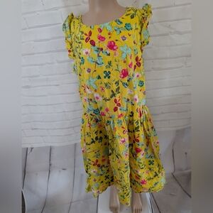 GAP Yellow Floral Girls Dress